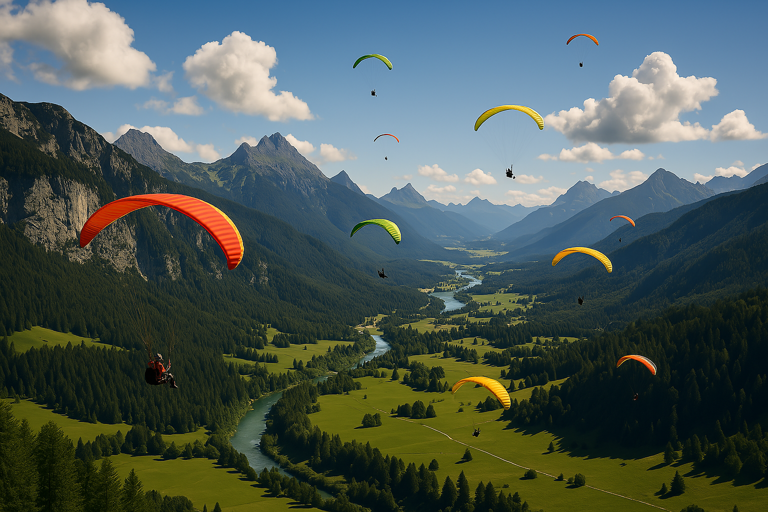 Allgäu Alps paragliding location