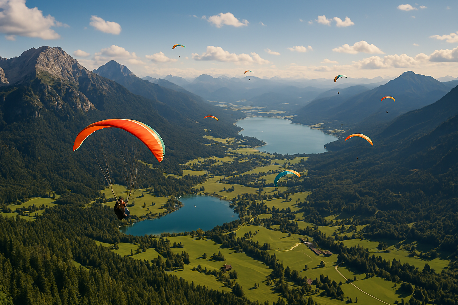 Bavarian Pre-Alps paragliding location